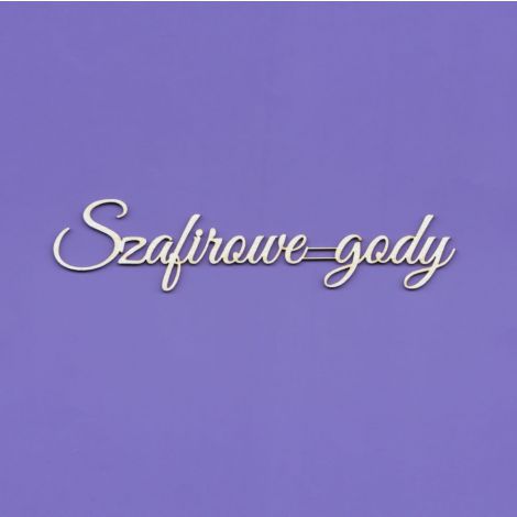 Tekturka Crafty Moly Napis G5 - Szafirowe gody